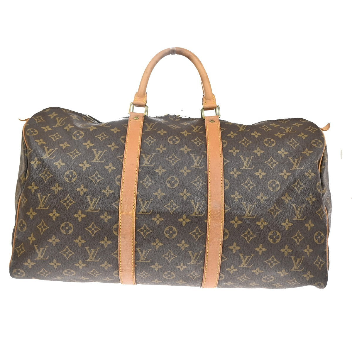 LOUIS VUITTON Keepall 50 Travel Hand Bag Monogram Leather Brown M41426 98SA131