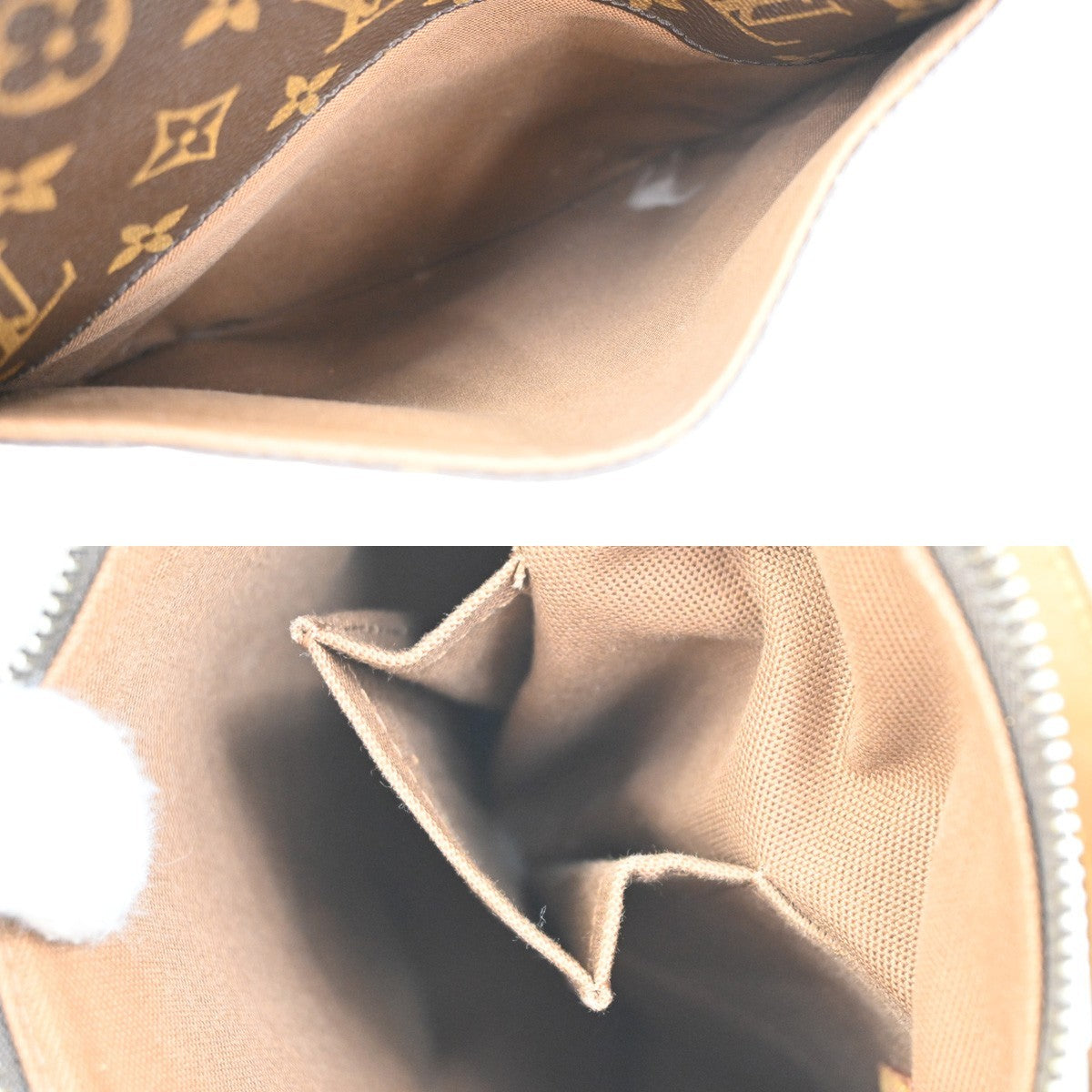 LOUIS VUITTON Odeon PM Shoulder Bag Monogram Leather Brown Spain M56390 76PA063
