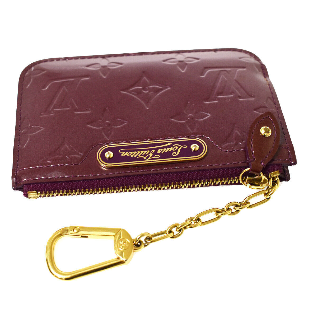 LOUIS VUITTON Pochette Cles Coin Wallet Monogram Vernis Violette M93560 69YC262