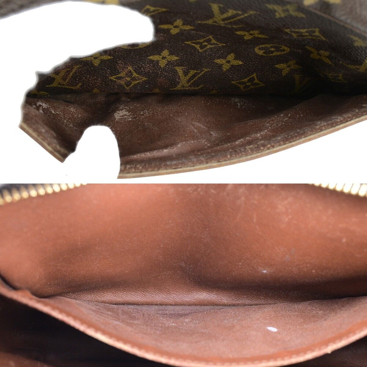LOUIS VUITTON Compiegne 23 Clutch Hand Bag Monogram Leather Brown M51847 63FA723