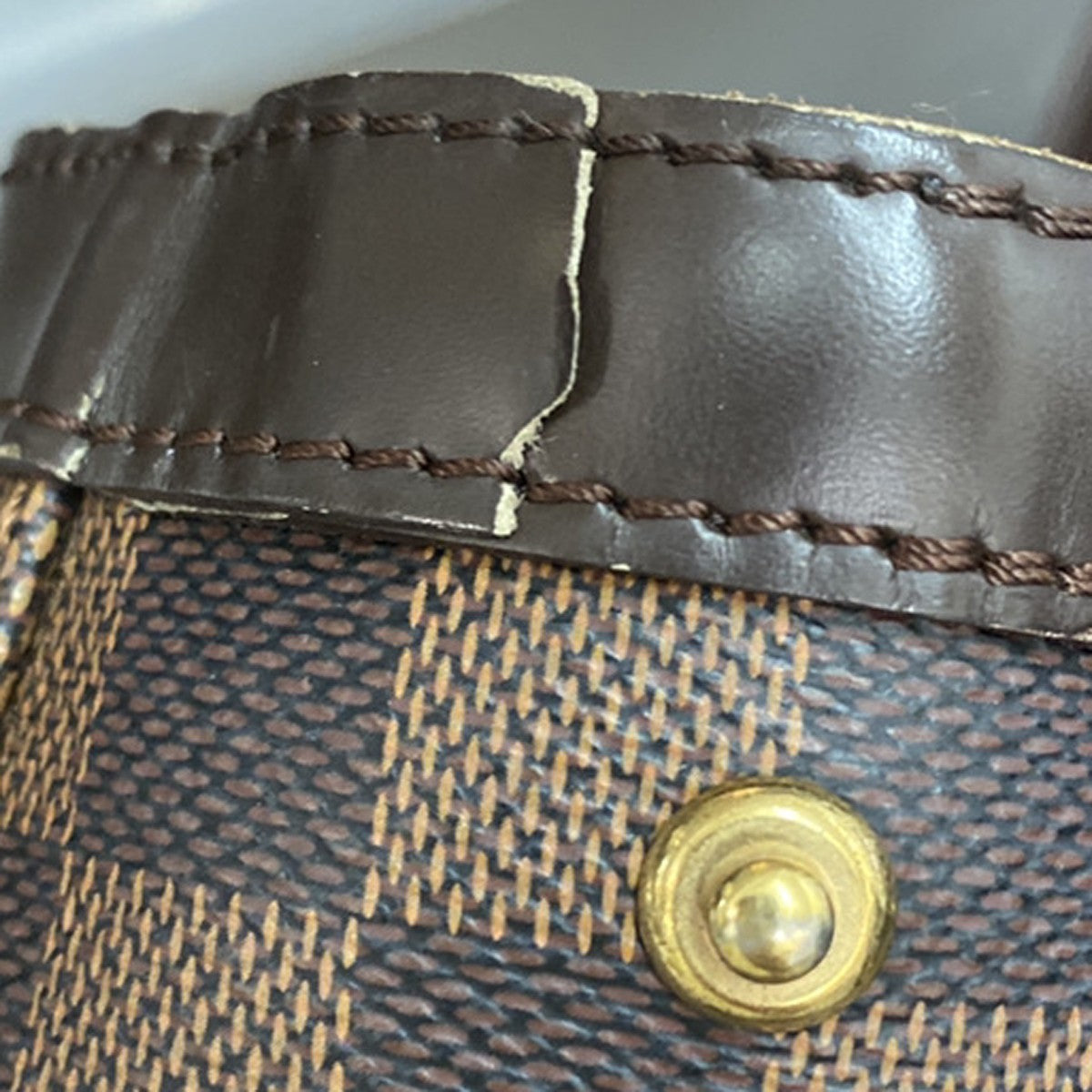 LOUIS VUITLOUIS VUITTON Hampstead MM Shoulder Bag Damier Leather N51204 70KB254