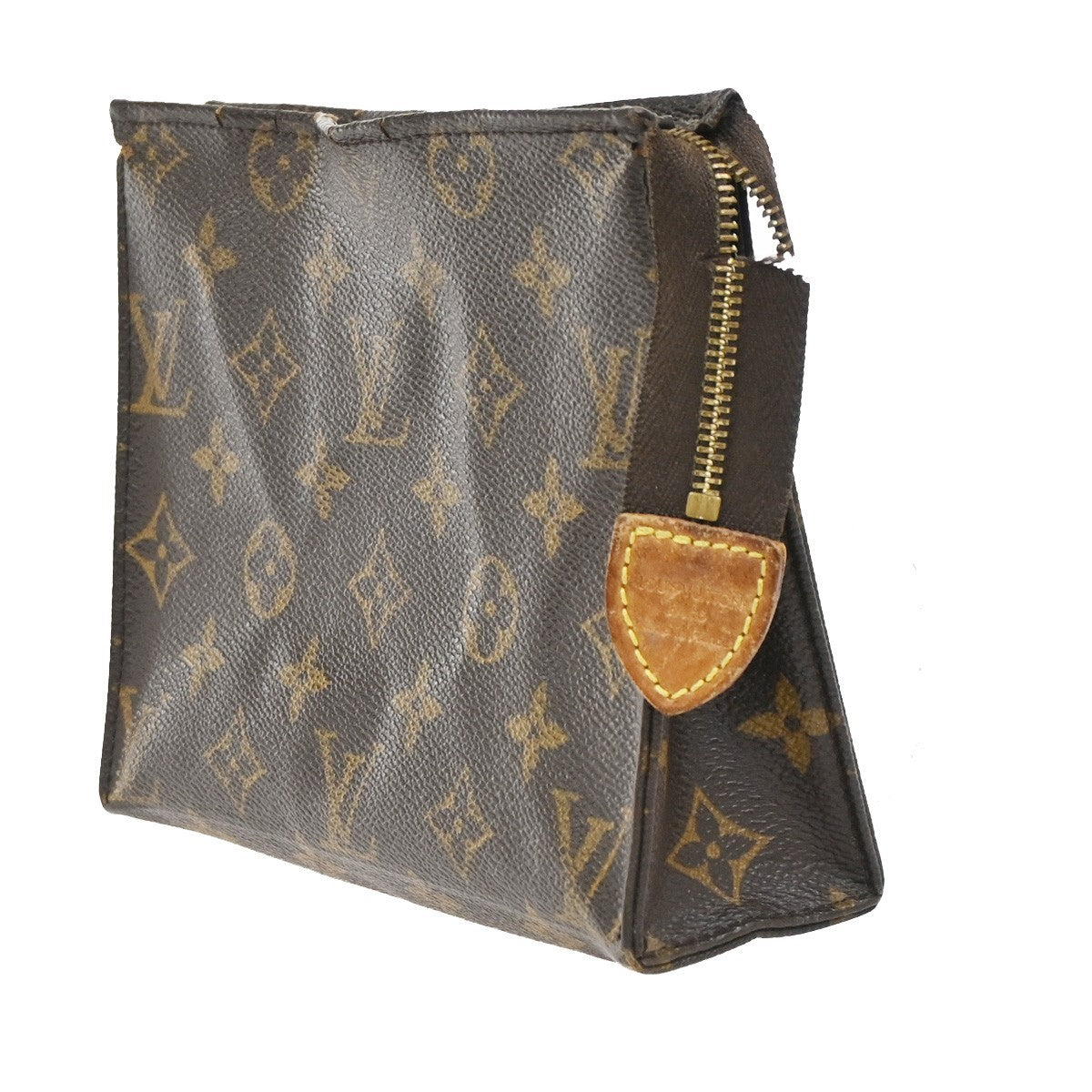 LOUIS VUITTON Poche Toilette 19 Clutch Pouch Bag Monogram Leather M47544 08KC359
