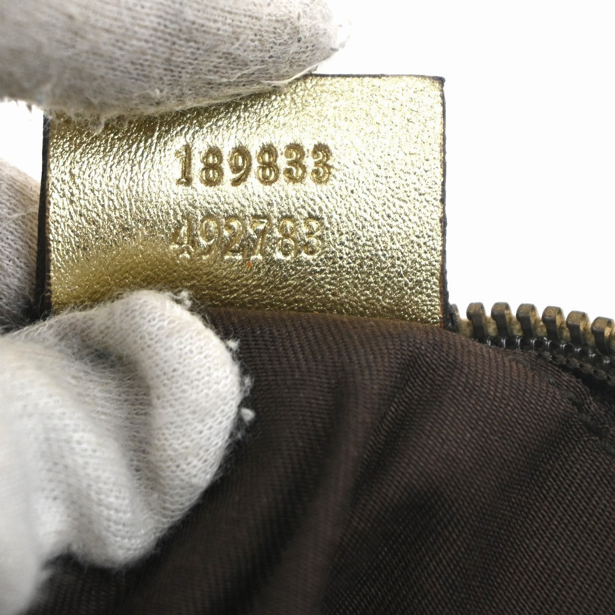 GUCCI Logo Abbey GG Shoulder Hand Bag Canvas Leather Gold GHW Italy 04MA154