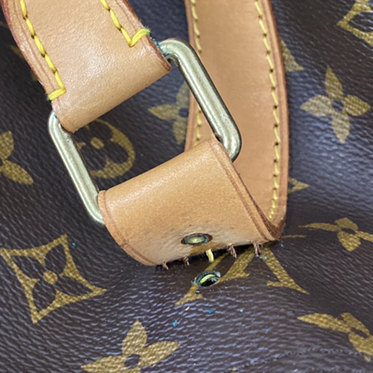 LOUIS VUITTON Keepall 60 Travel Hand Bag Monogram Leather Brown M41422 73EE235
