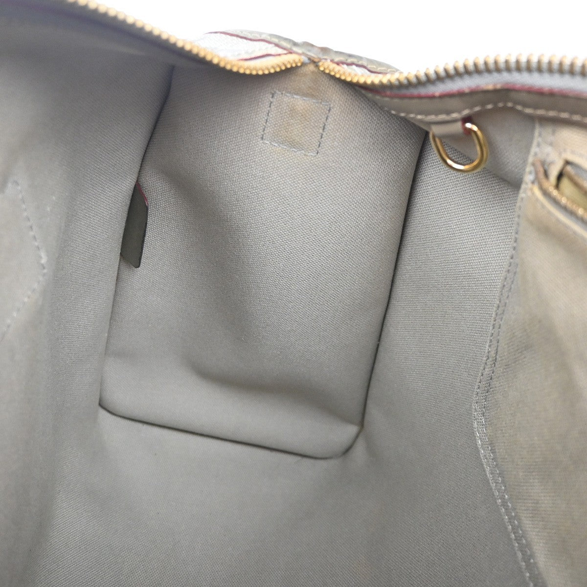 LOEWE Logo AMAZONA Anagram Pattern Hand Bag PVC Leather Gray GHW Spain 35YH954