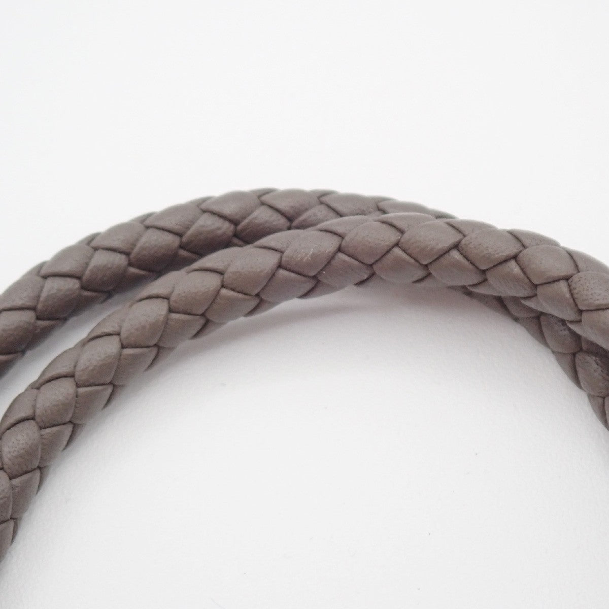 HERMES Goliath Bracelet Double Tour bracelet Leather Gray SHW Italy 69YH871