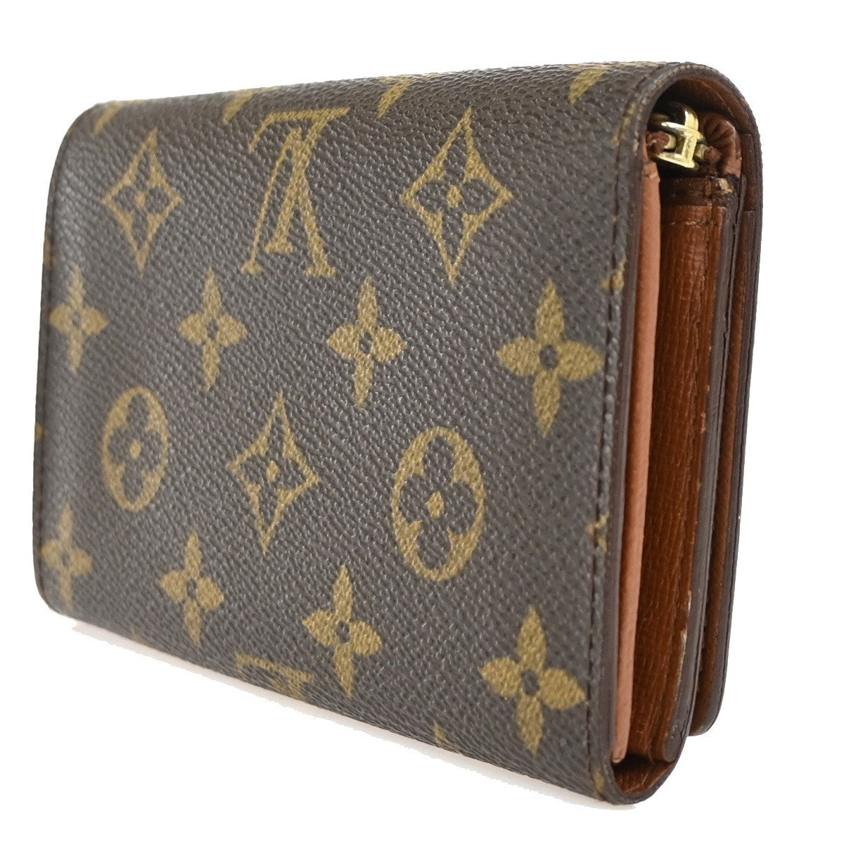LOUIS VUITTON Porte Monnaie Billets Tresor Wallet Monogram Brown M61730 09ZA134