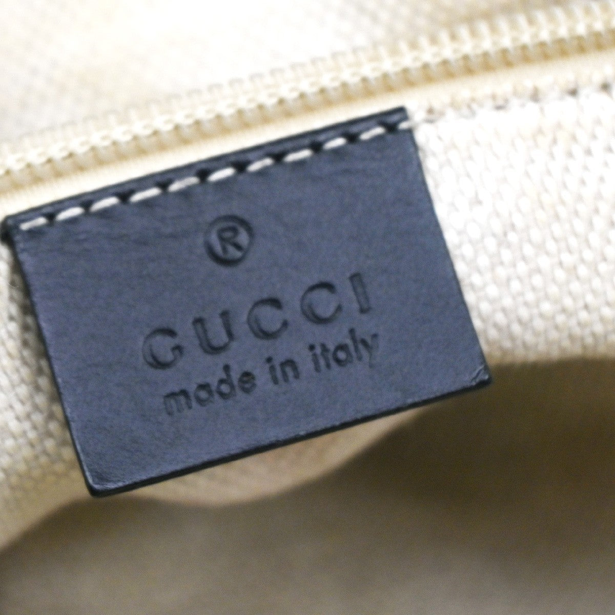 GUCCI GG Sherry Canvas Shoulder Message Bag Leather Black SHW Italy 77CA379