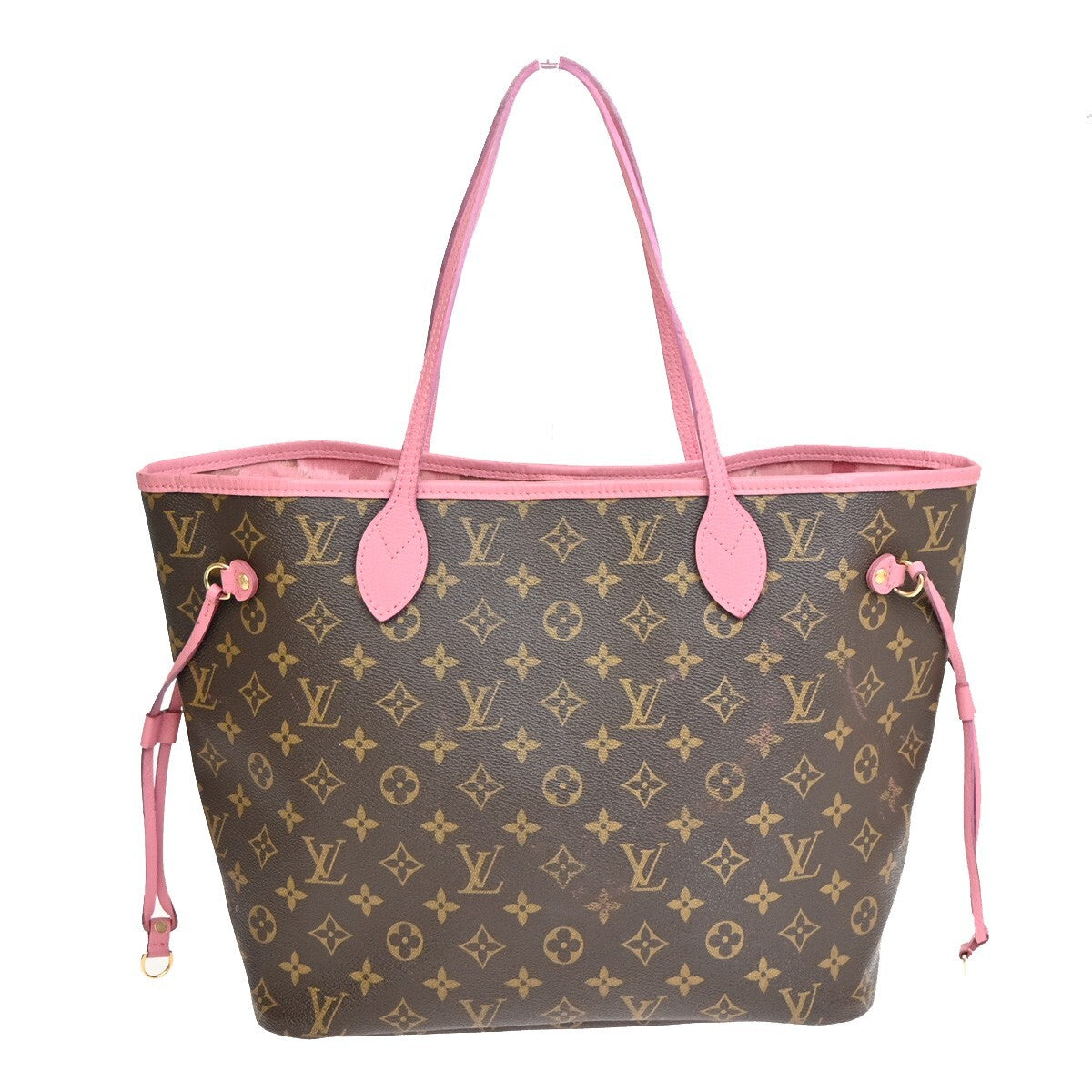 LOUIS VUITTON Neverfull MM Shoulder Tote Bag Monogram Ikat Rose M40940 92FB589