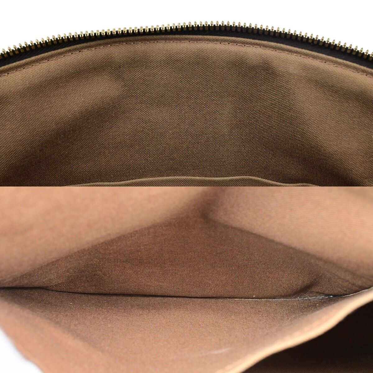 LOUIS VUITTON LV Tivoli GM Shoulder Bag Monogram Leather Brown M40144 52ED109