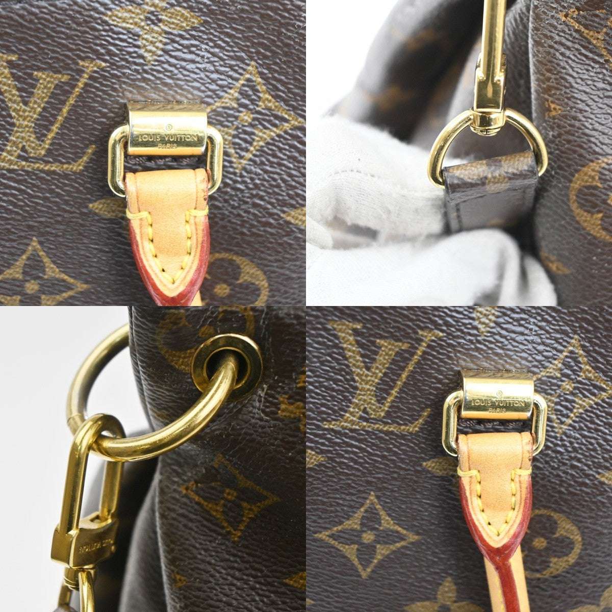 LOUIS VUITTON Pallas 2Way Shoulder Hand Bag Monogram Leather Red M41175 46KP547