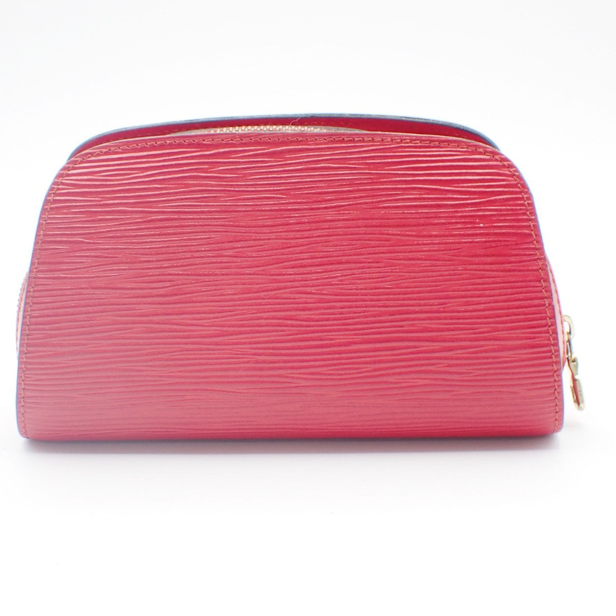 LOUIS VUITTON LV Logo Dauphine PM Pouch Bag Epi Leather Red M48447 05KC868