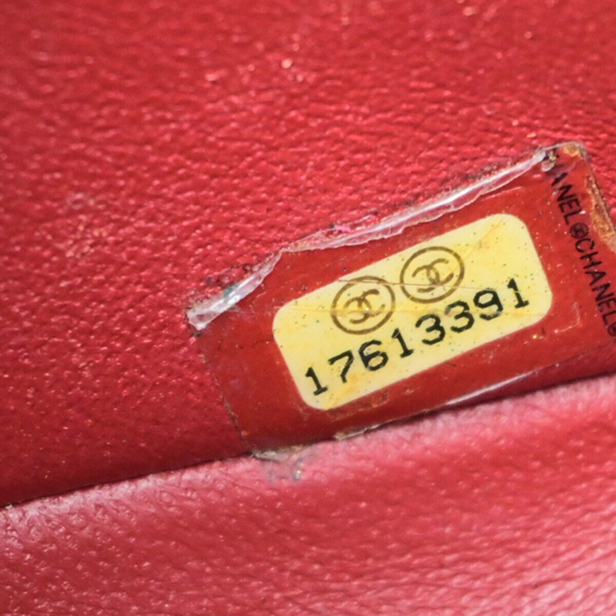 CHANEL CC Mini Matelasse Chain Shoulder Bag Leather Red SHW Italy 321RK069