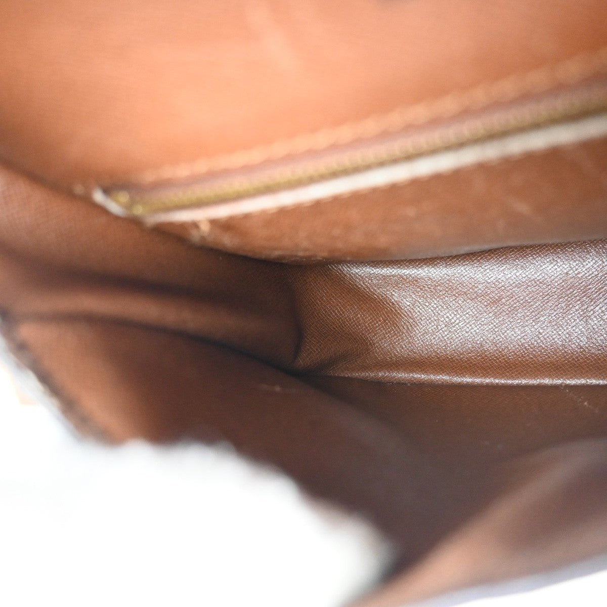LOUIS VUITTON Saint Cloud MM Shoulder Bag Monogram Leather Brown M51243 36TA324