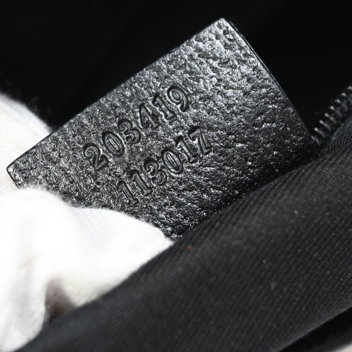 GUCCI Logo GG Pattern Shoulder Bag Canvas Leather Black Silver Italy 05FA533