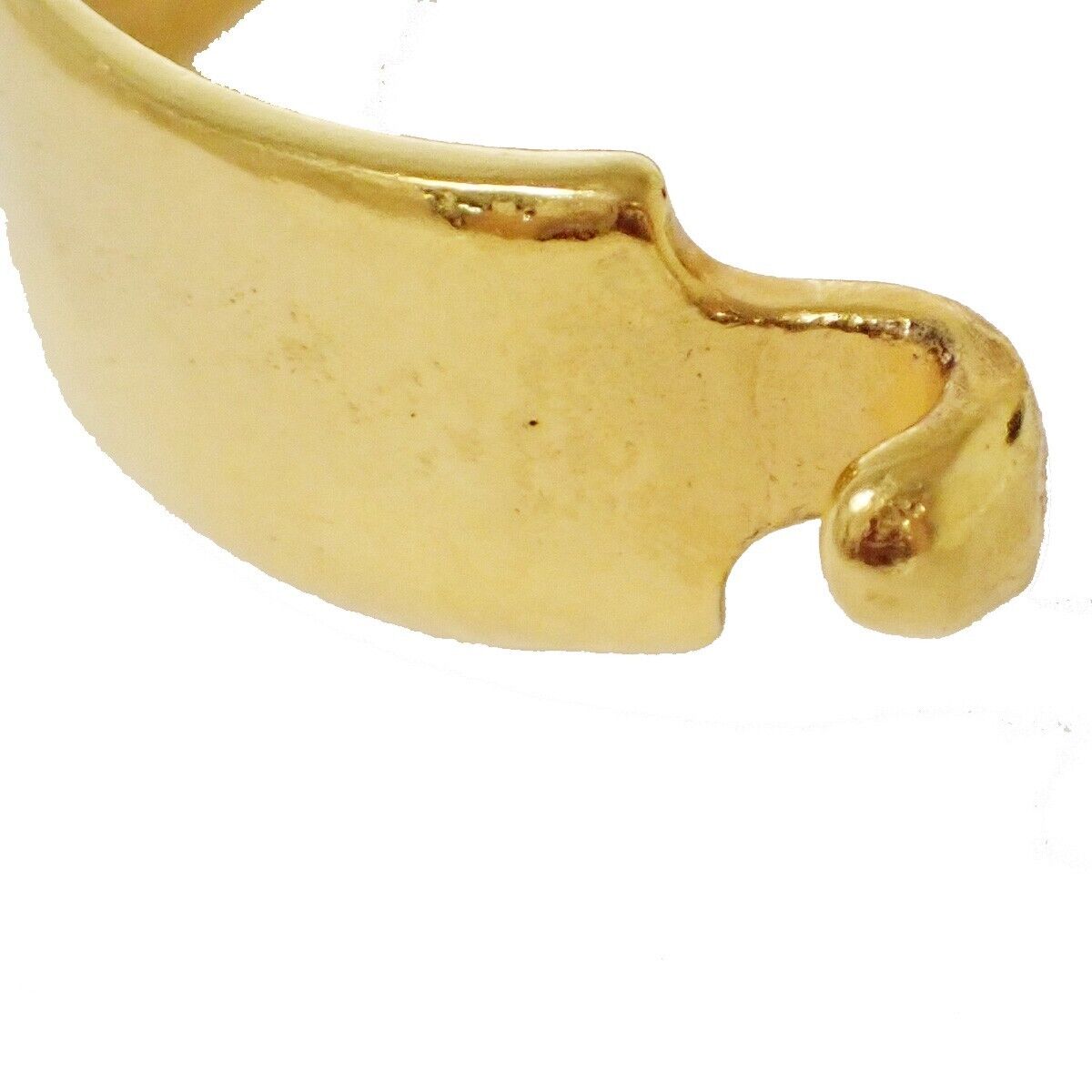 CHANEL CC Lapis Lazuli Bracelet Bangle 97P GHW Blue Accessory Vintage 28RH121