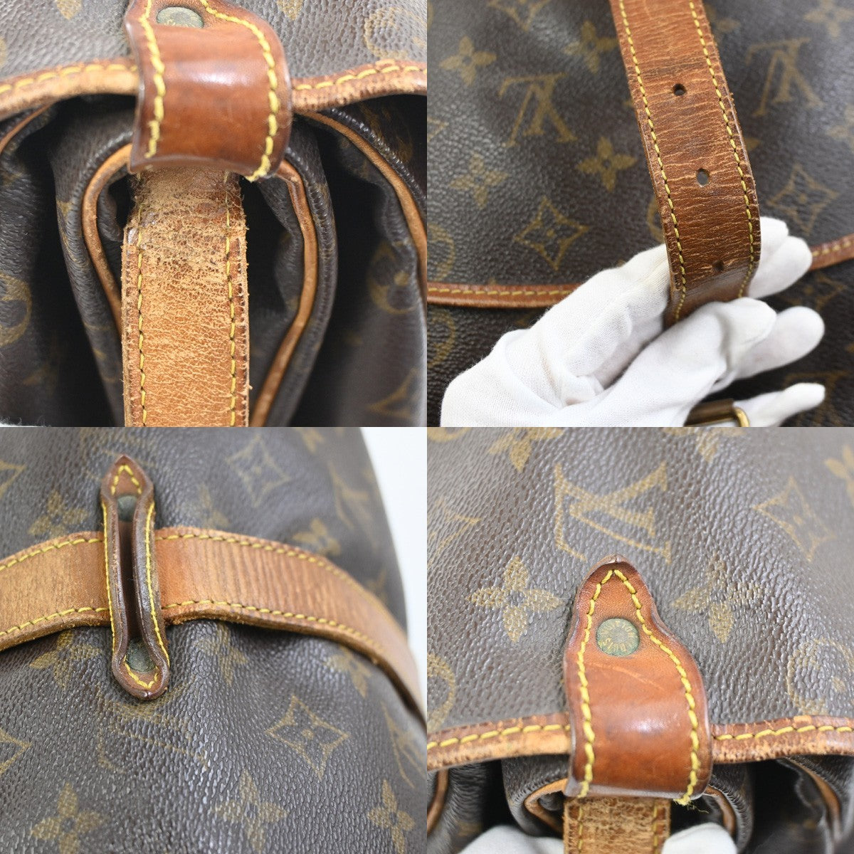 LOUIS VUITTON Saumur 35 Shoulder Bag Monogram Leather BN France M42254 35YH930
