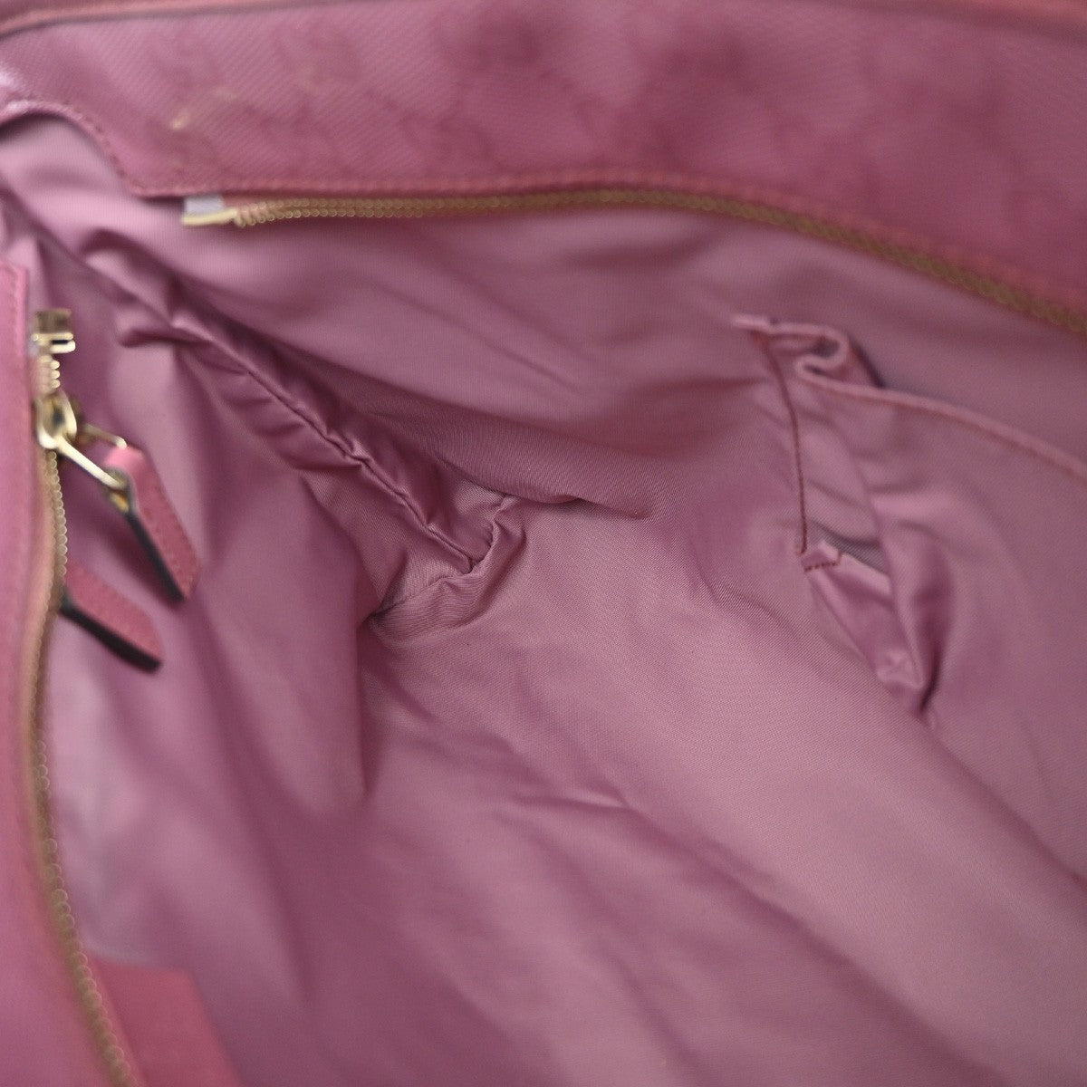 GUCCI Logo Imprime GG Pattern Shoulder Bag PVC Leather Pink GHW Italy 31KP453