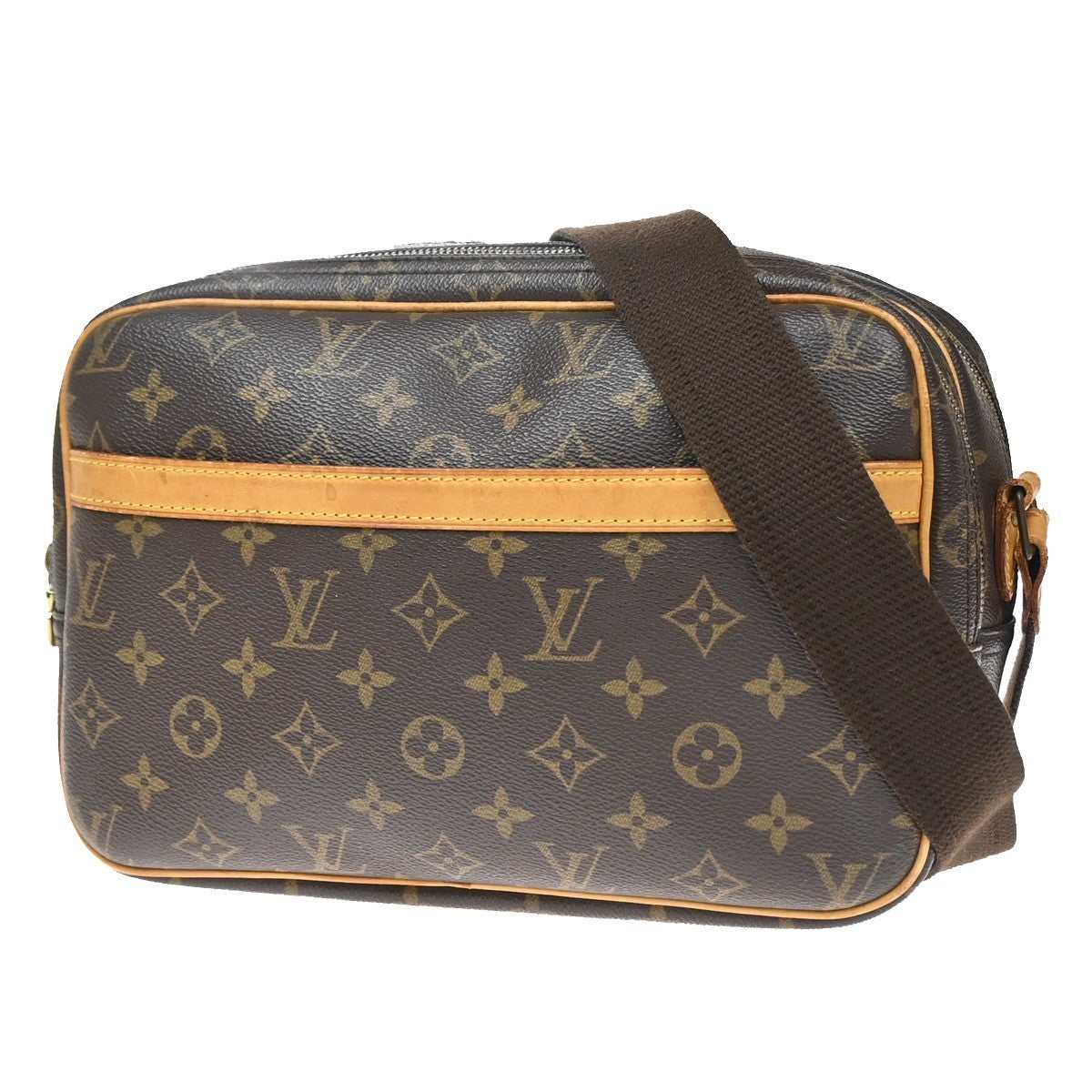 LOUIS VUITTON Reporter PM Crossbody Shoulder Bag Monogram Leather M45254 77YH995