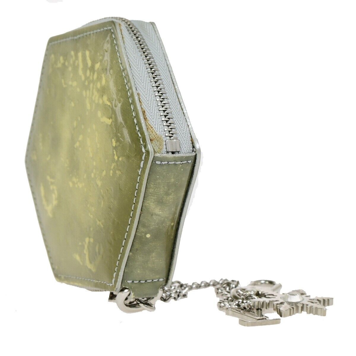 LOUIS VUITTON Porte Monnaie Flocon Coin Key Caes Vernis Gold M58218 04KA360