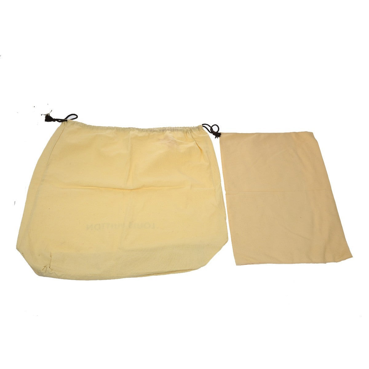 LOUIS VUITTON Logo 10 Set Dust Bag Drawstring Canvas Cotton Beige Brown 09KB576