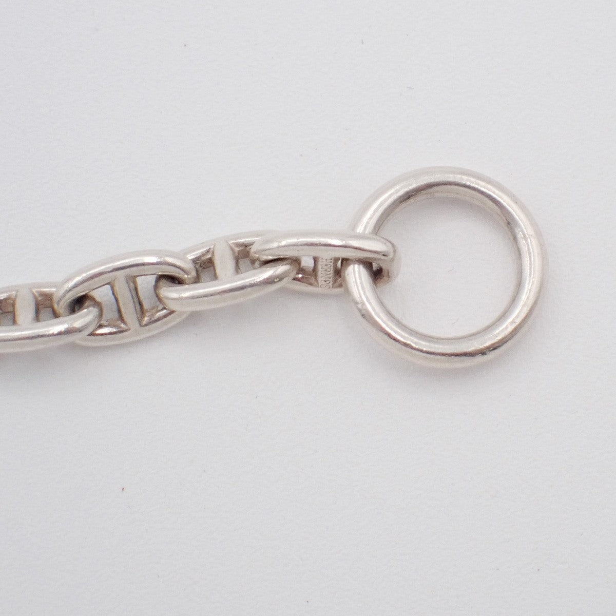 HERMES Logo Chaine D'ancre TPM Chain Bracelet  28 Link Silver Ag925 396LC630