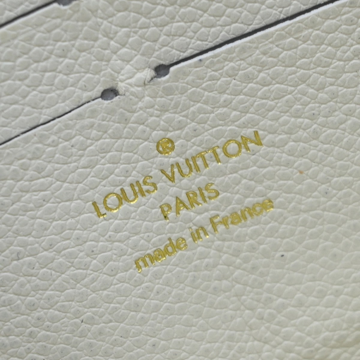 LOUIS VUITTON Zippy Wallet Long Wallet Monogram Empreinte White M93437 85EG387