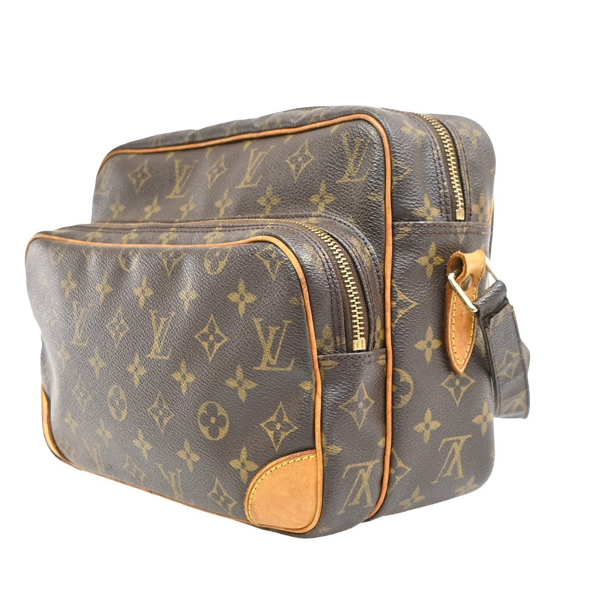 LOUIS VUITTON Nile Crossbody Shoulder Bag Monogram Leather Brown M45244 81KD175