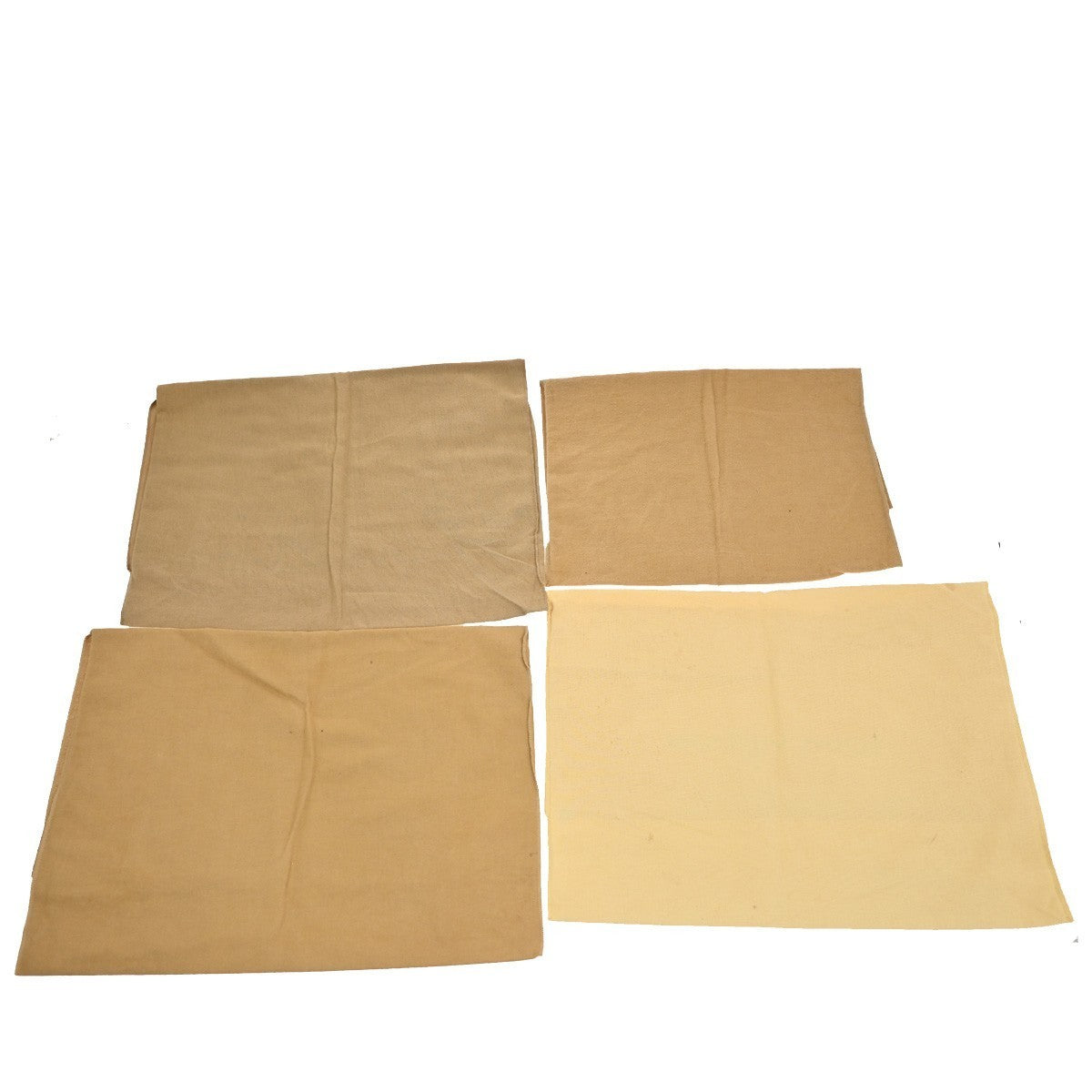 LOUIS VUITTON Logo 10 Set Dust Bag Drawstring Canvas Cotton Beige Brown 07KB709