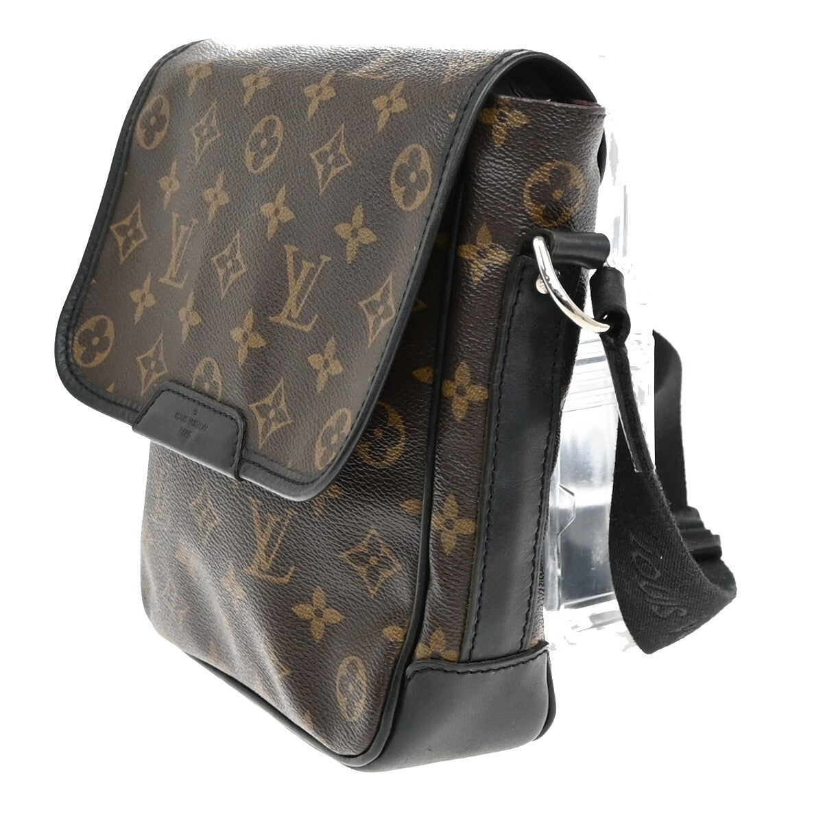 LOUIS VUITTON Bass PM Shoulder Bag Monogram Macassar Leather BN M56717 98EE302