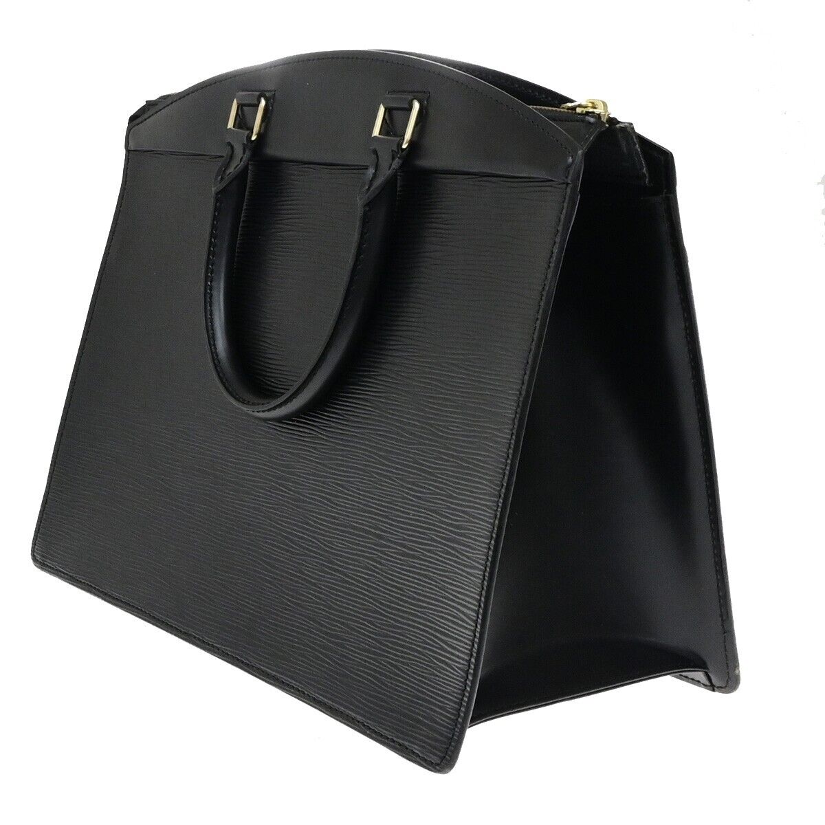 LOUIS VUITTON LV Logo Riviera Hand Bag Epi Leather Black France M48182 65ED659