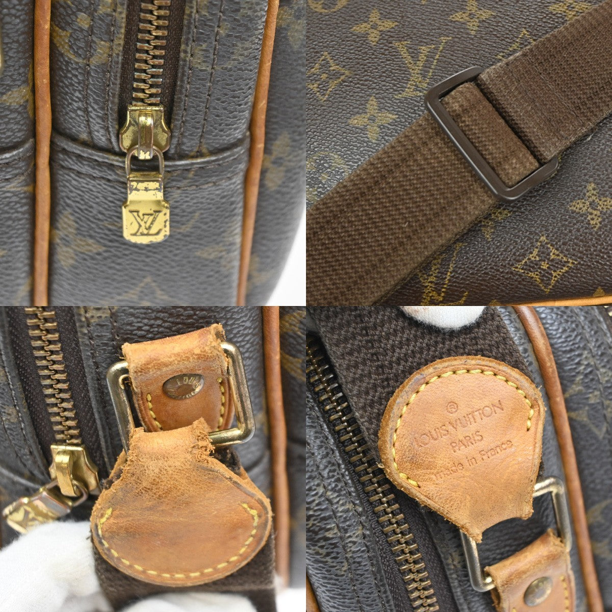 LOUIS VUITTON Reporter PM Crossbody Shoulder Bag Monogram Leather M45254 38SA041