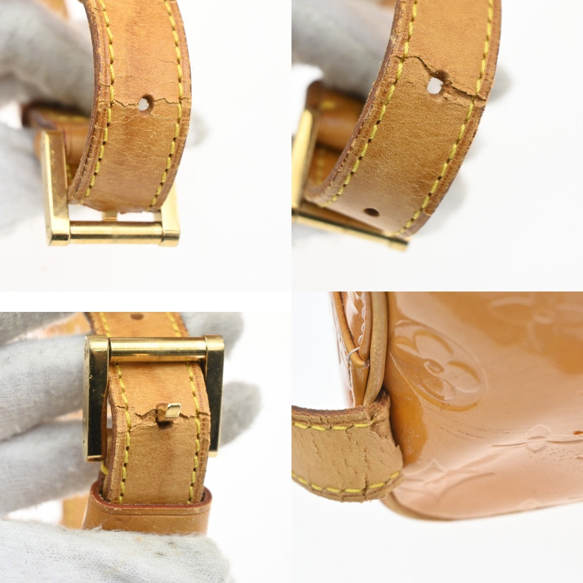 LOUIS VUITTON Murray Backpack Bag Monogram Vernis Leather Rose M91039 07KC336