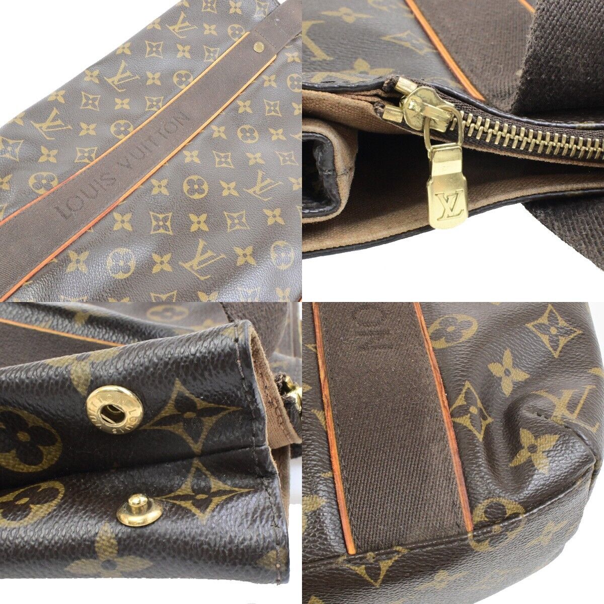 LOUIS VUITTON Cabas Beaubourg Shoulder Bag Monogram Leather Brown M53013 21EE062