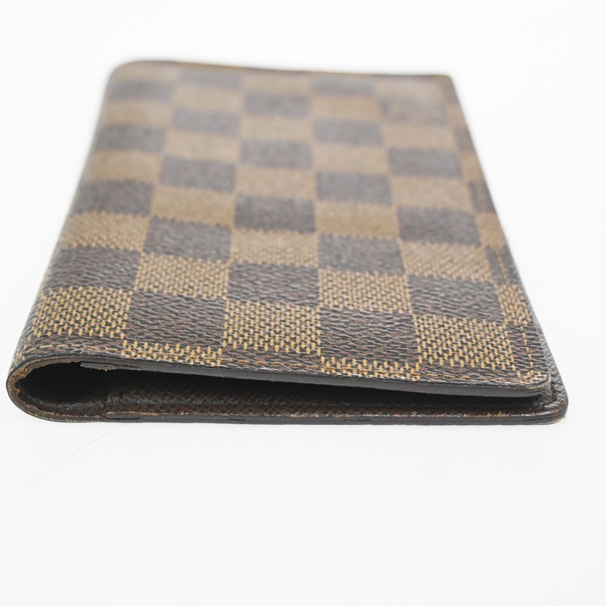 LOUIS VUITTON Agenda Poche Cover Damier Ebene Leather Brown Spain R20703 66KC966