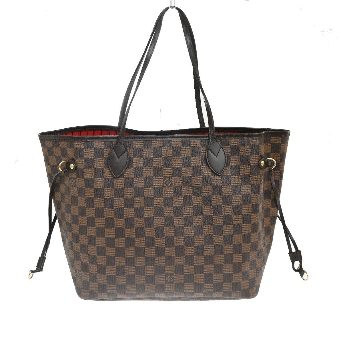 LOUIS VUITTON Neverfull MM Shoulder Tote Bag Damier Leather Brown N51105 21KC724