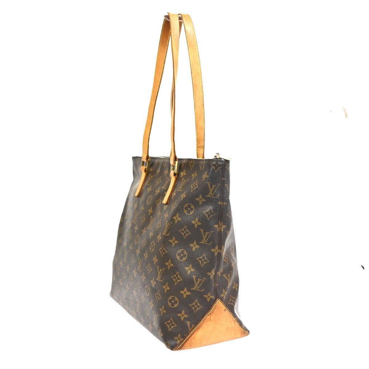 LOUIS VUITTON Cabas Mezzo Shoulder Bag Monogram Leather Brown M51151 89SA076