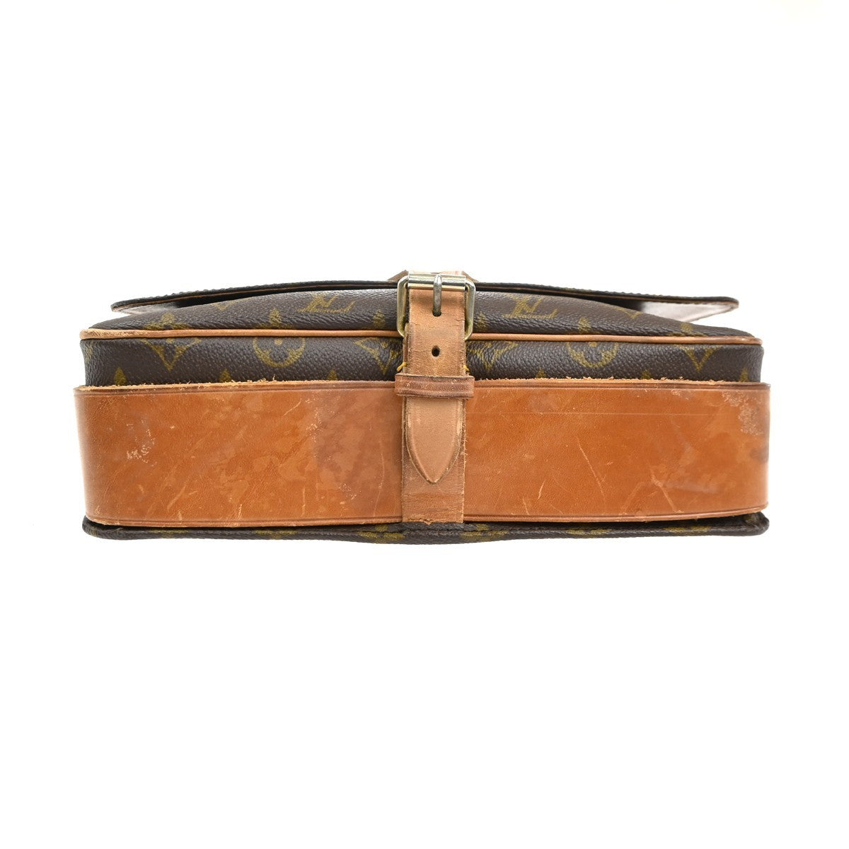 LOUIS VUITTON Cartouchiere GM Shoulder Bag Monogram Leather Brown M51252 39KC446