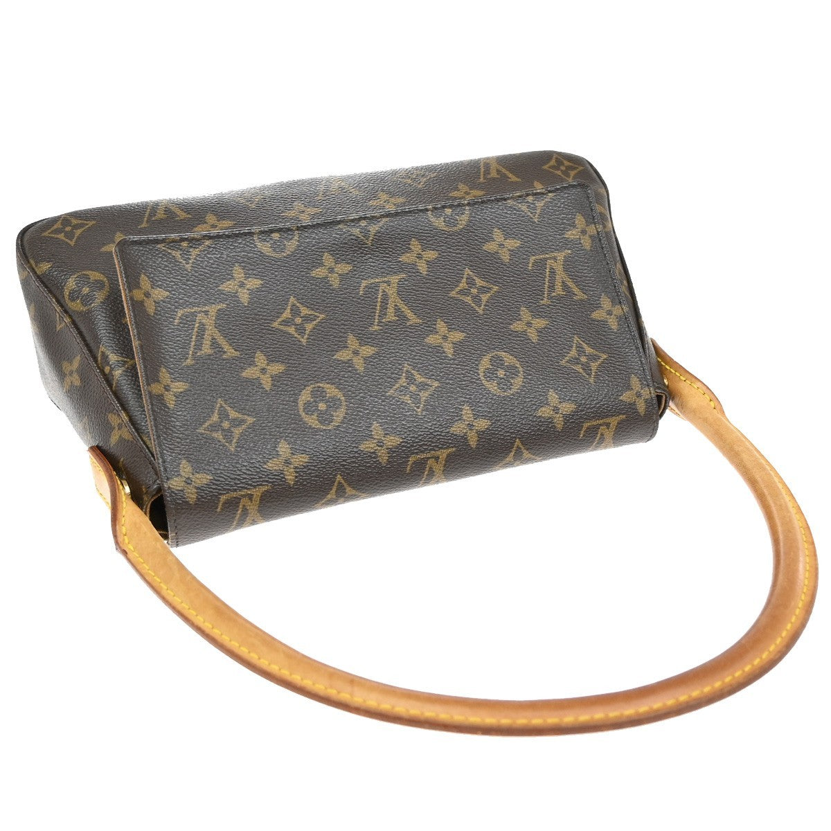 LOUIS VUITTON Mini Looping Hand Bag Monogram Leather Brown M51147 16EF990