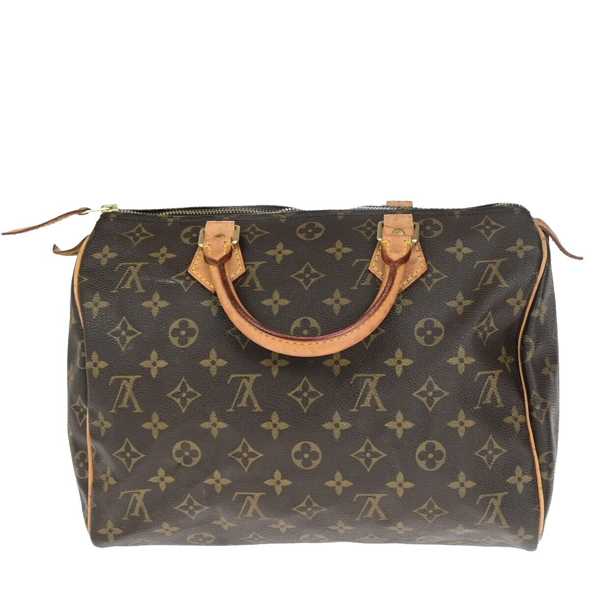 LOUIS VUITTON Speedy 30 Travel Hand Bag Monogram Leather Brown M41526 70EC937