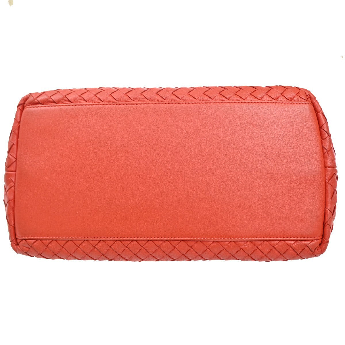 BOTTEGA VENETA Logo Intrecciato 2way Shoulder Hand Bag Leather Red Italy 99MA144