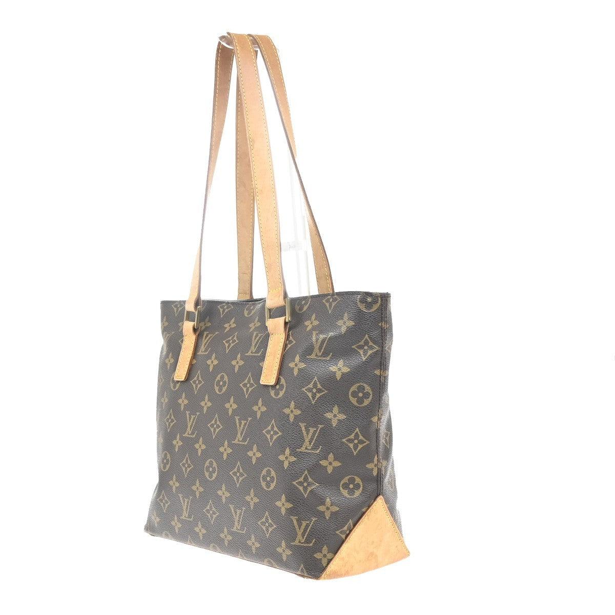 LOUIS VUITTON Cabas Piano Shoulder Bag Monogram Leather Brown M51148 84MA448