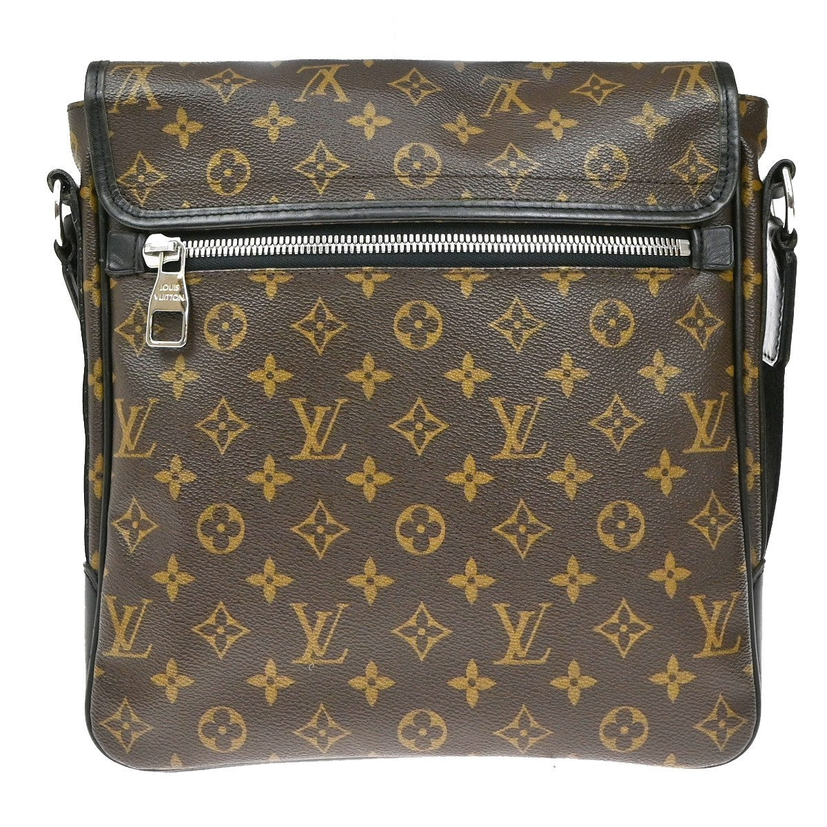 LOUIS VUITTON Bass MM Shoulder Bag Monogram Macassar Brown Black M56715 72KB468