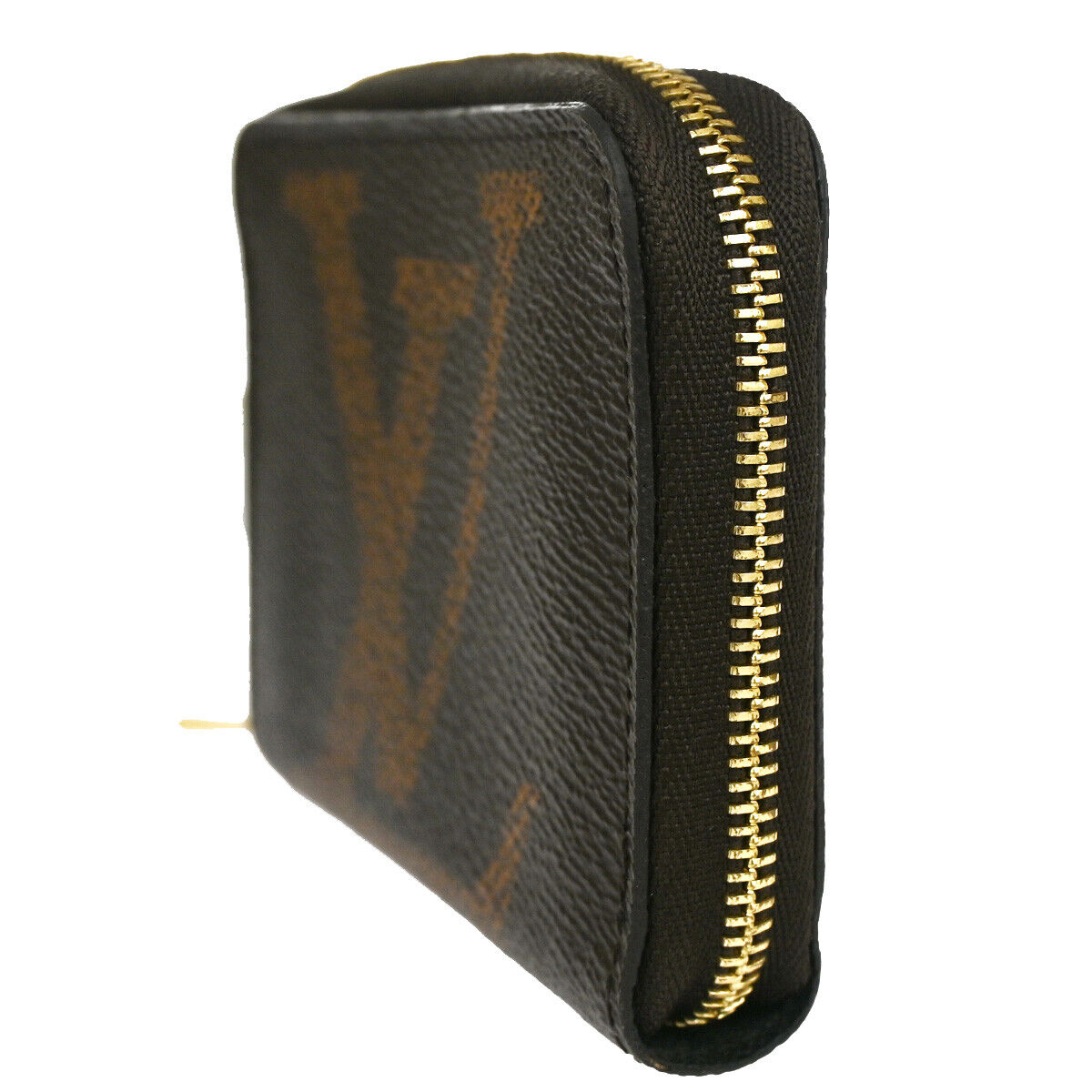 LOUIS VUITTON Zippy Coin Purse Monogram Giant Leather Brown M69354 76RH545