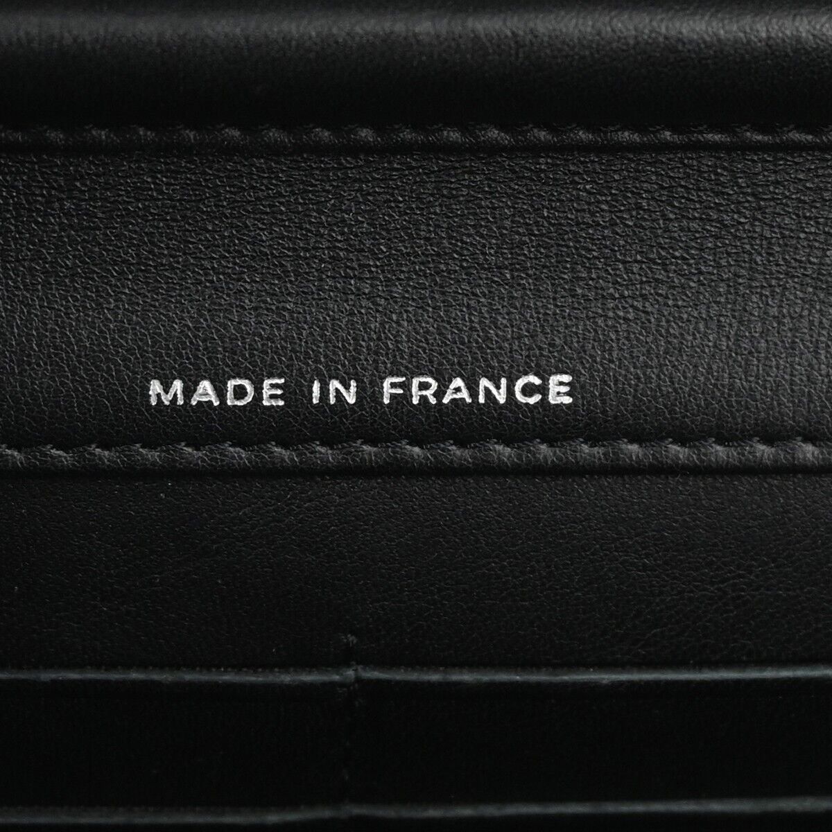 CHANEL CC Logo Mini Chain Wallet Shoulder Bag Patent Leather Black SHW 683RH866