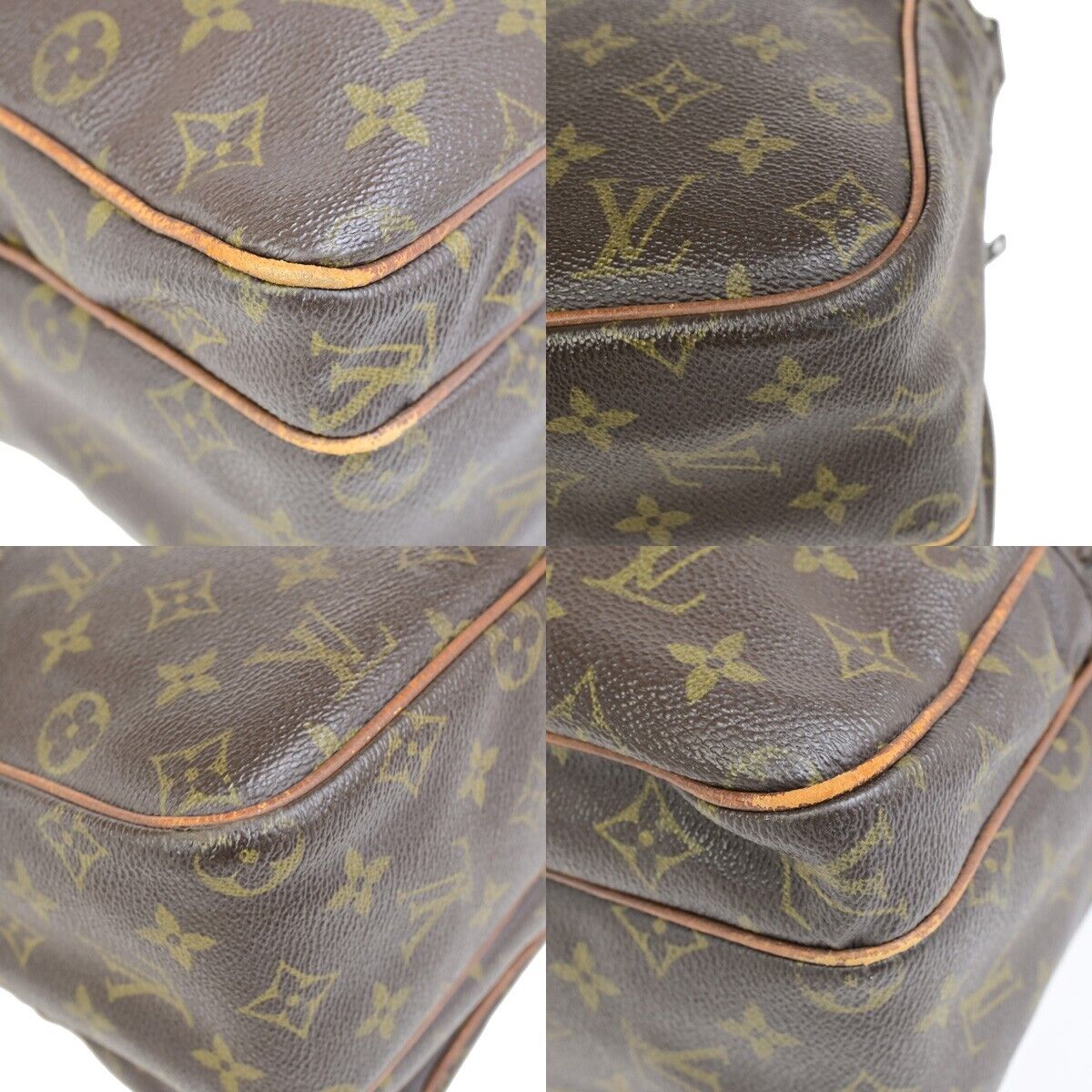 LOUIS VUITTON Nile Crossbody Shoulder Bag Monogram Leather Brown M45244 68ED041