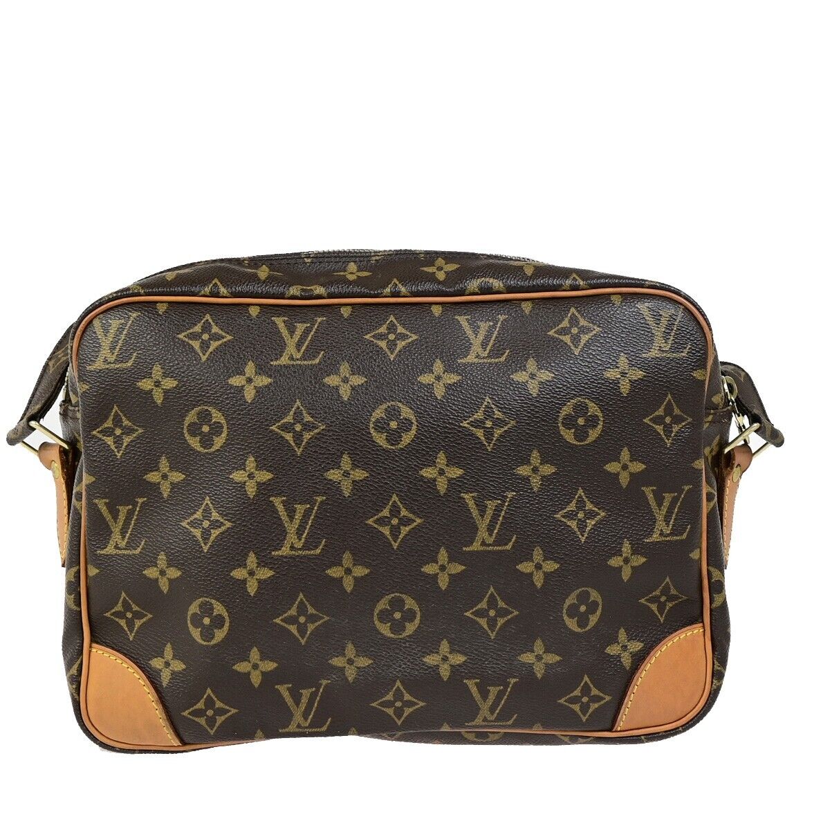 LOUIS VUITTON Nile Crossbody Shoulder Bag Monogram Leather Brown M45244 84FB270