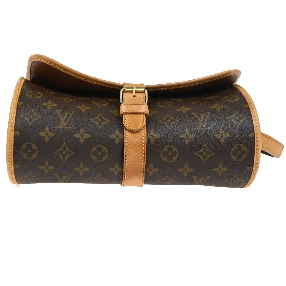LOUIS VUITTON Logo Marne Shoulder Bag Monogram Leather Brown M51369 70YH918