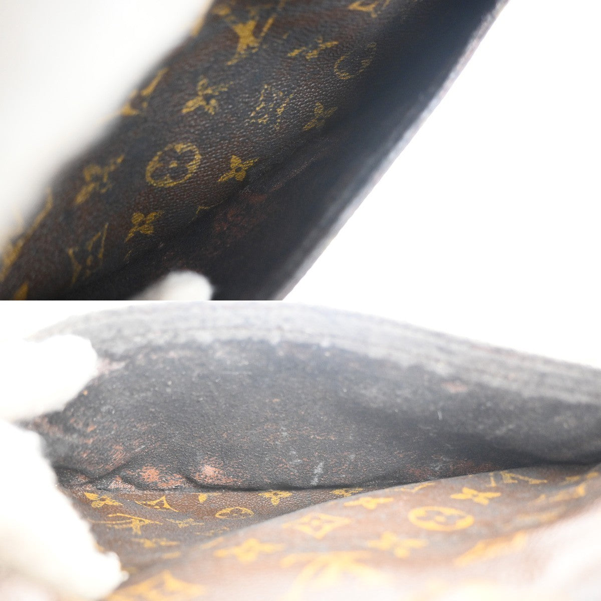 LOUIS VUITTON Jeune Fille MM Shoulder Bag Monogram Leather Brown M51226 37MA380