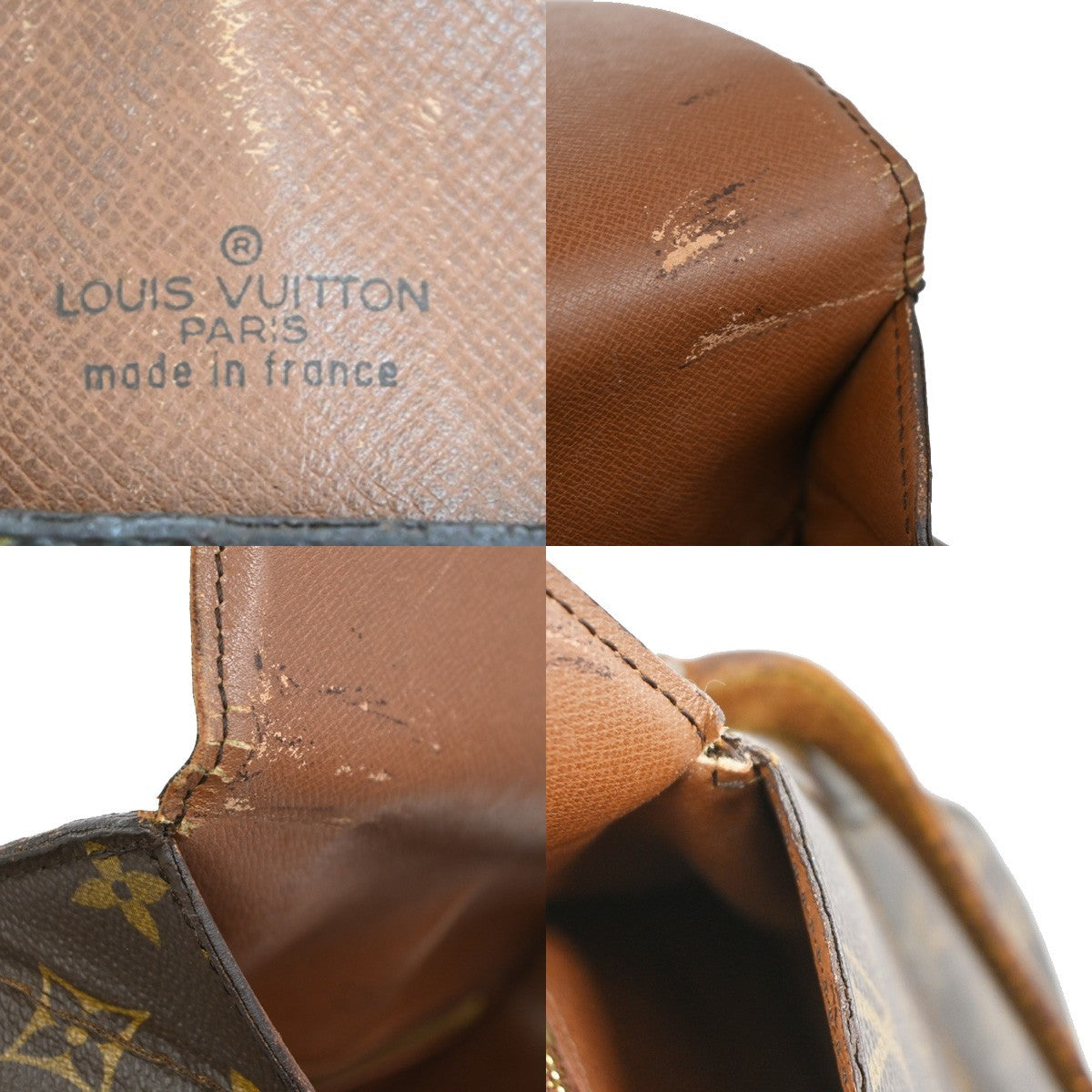 LOUIS VUITTON Saint Cloud GM Shoulder Bag Monogram Leather Brown M51242 38PA011